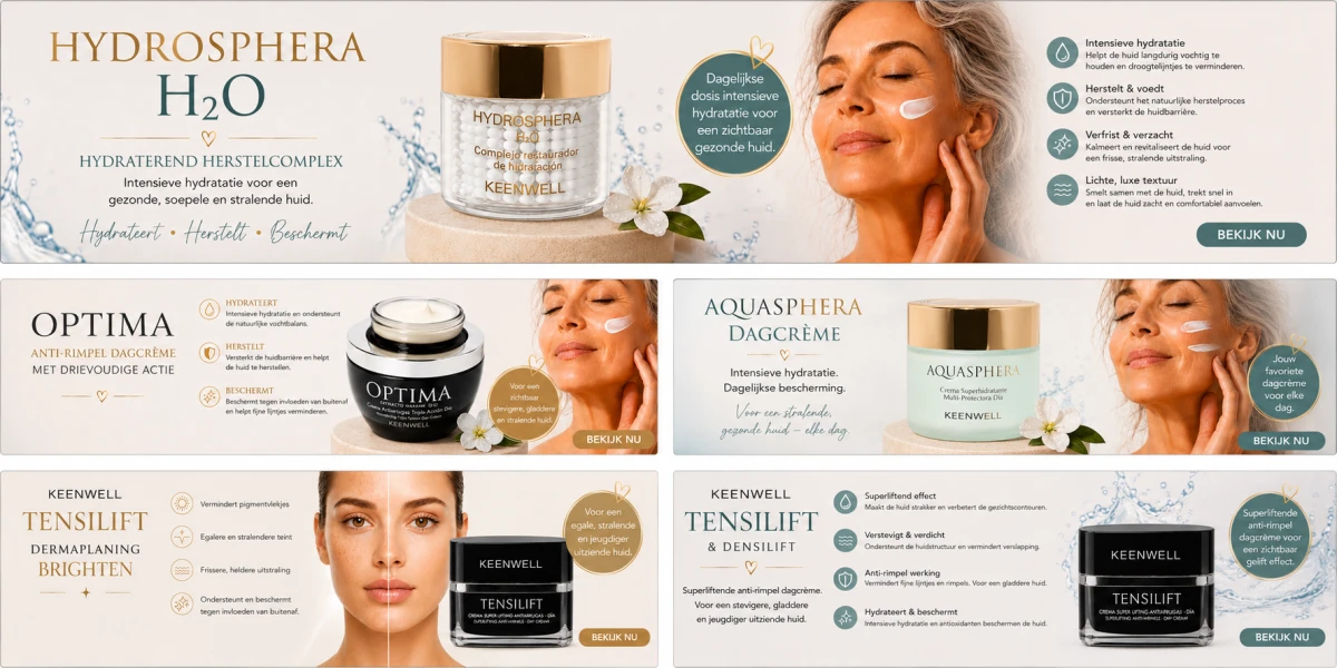 u vind al deze huid verbeterende producten in onze webshop 