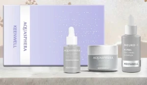 De exclusieve AQUASPHERA-set is speciaal samengesteld om diep te hydrateren en de uitgedroogde,