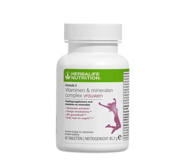 Formula 2 Vitaminen & Mineralen Complex Vrouwen  ​Dagelijks voedingssupplement speciaal samengesteld voor vrouwen. - Foto 1